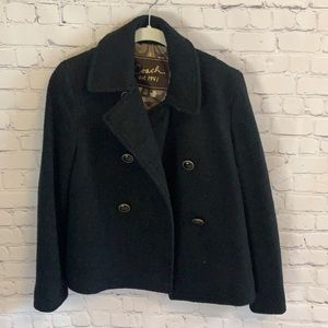 COACH Pea Coat Black